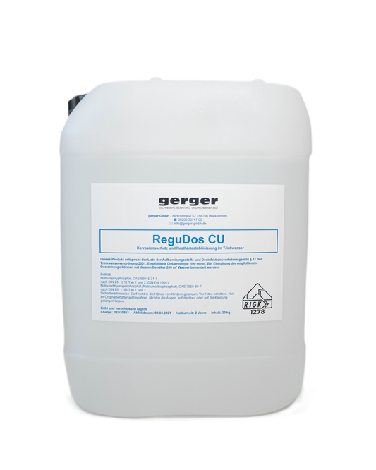 Dosiermittel Korrosionsschutz ReguDos CU für Kupferinstallationen