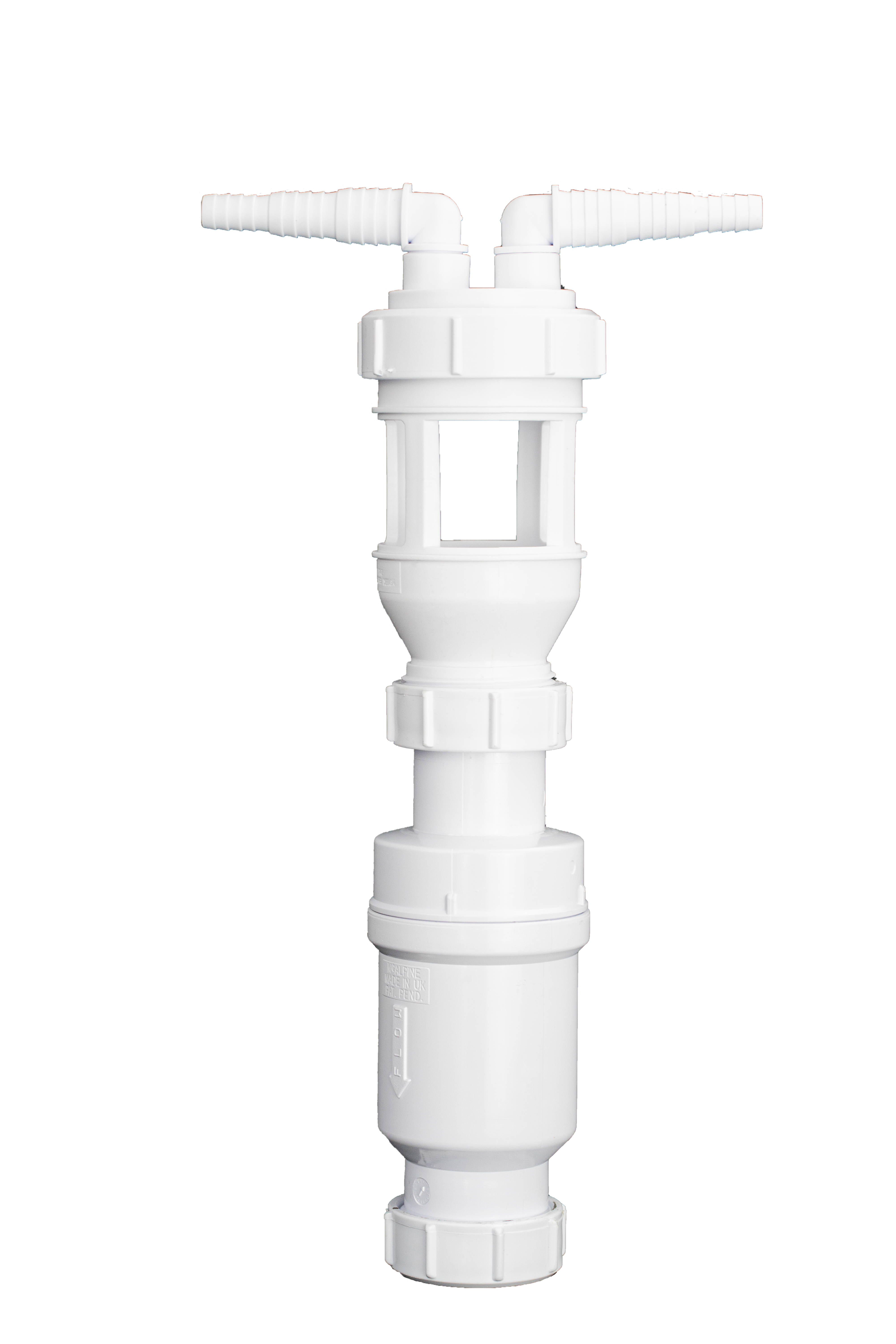 Abwasseranschlusset DN 40 mit Luftsperre und Rückschlagklappe