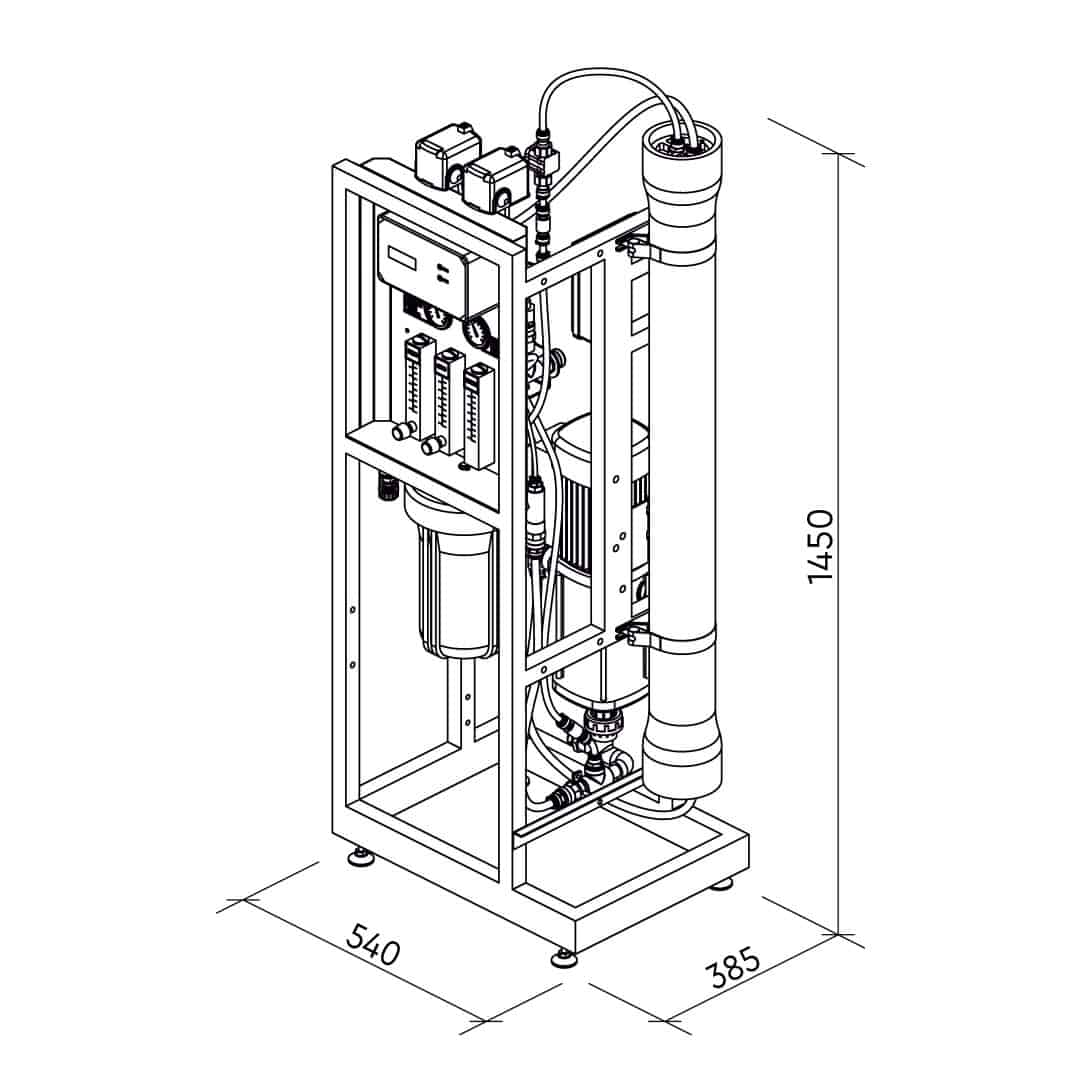 Umkehrosmoseanlage MO6500 (250 l/h)